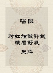 秦腔唱段-对红烛做针线娥眉舒展-王萍