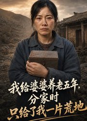 我给婆婆养老五年，分家时只给了我一片荒地
