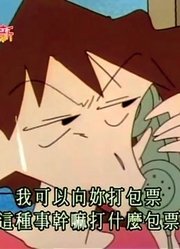 我和奶奶说，学校里的好朋友都爱看《蜡笔小新》妈妈得到花粉症里面的野原美伢