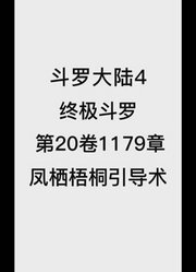 斗罗大陆4：终极斗罗第20卷1179章：凤栖梧桐引导术