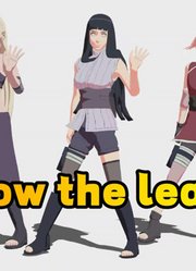 火影忍者MMD：雏田、小樱、井野的《Followtheleader》