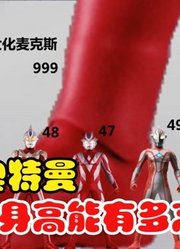 奥特曼，能有多高的身高，看到麦克斯我傻眼了