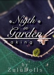 bjd娃娃黑色礼服裙制作过程