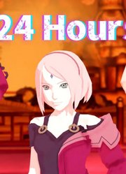 火影忍者MMD：春野樱的《24Hours》，还有鸣人、佐助伴舞