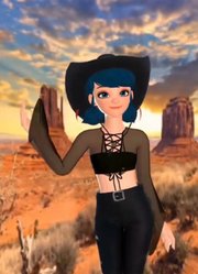 玛丽娜、艾俊两人变成牛仔，太会玩了