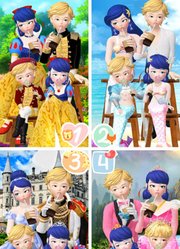 玛丽娜、艾俊cosplay迪士尼公主带来“交杯奶茶”