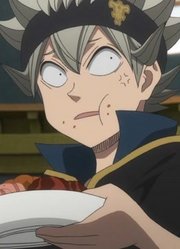 《黑色四叶草》不能继续吃肉的阿斯塔很生气