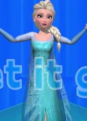 冰雪奇缘MMD：艾莎女王再现《letitgo》结尾片段