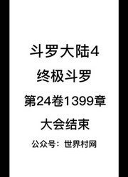 斗罗大陆4：终极斗罗第24卷1399章：大会结束