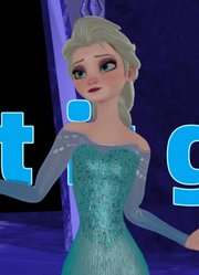 冰雪奇缘MMD：艾莎再现《letitgo》片段