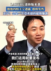 LABUBU迷你版来袭！泡泡玛特王宁透露即将发售！