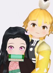 祢豆子和我妻善逸的秀恩爱