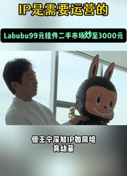 王宁说不愿过度消耗Labubu的IP，Labubu已诞生10年IP是需要运营的