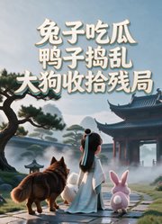 兔子吃瓜，鸭子捣乱，大狗收拾残局