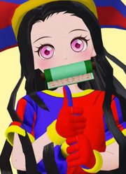 祢豆子cosplay帕姆尼的表演