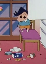 我和爸爸说，身边的死党都爱看《蜡笔小新》小葵对风间很感兴趣哦