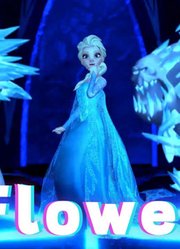 冰雪奇缘MMD：艾莎女王带着两只雪怪跳“Flower开花舞”