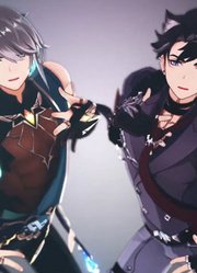 原神MMD：菲利斯、艾尔海森等4个帅哥的《LittleMiss》