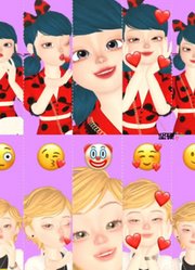 玛丽娜和艾俊的“表情包模仿秀”