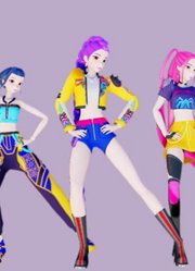 猎魔女团MMD：鲁米、米拉、佐依的《ShakeIt》