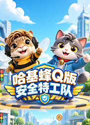 哈基蜂Q版安全特工队