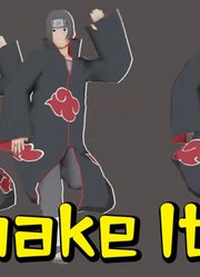 火影忍者MMD：宇智波鼬、阿飞、蝎、迪达拉的《shakeitoff》