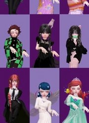 炭治郎、玛丽娜等人的僵尸舞