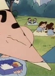 《蜡笔小新》好想睡觉的一天真的厉害，小区里的小伙伴都在讨论
