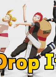 火影忍者MMD：我爱罗、手鞠、勘九郎三姐弟的《DropIt》