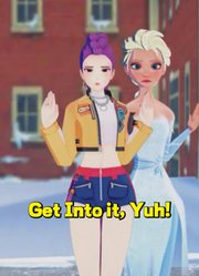 猎魔女团and冰雪奇缘MMD：艾莎和鲁米的《GetIntoit,Yuh!》