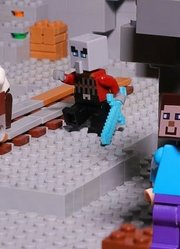 乐高定格动画：采矿营-营救村民《我的世界》动画