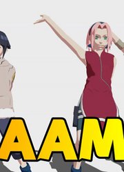 火影忍者MMD：鸣人、佐助、小樱、雏田的《BAAM》