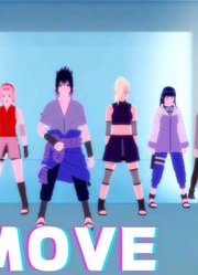 火影忍者MMD：佐助带着6位女忍者演绎《MOVE》