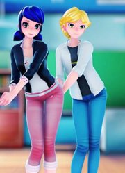 瓢虫雷迪MMD：玛丽娜和艾俊的“晚安大小姐”