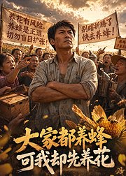 大家都养蜂可我却先养花