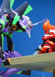 EVA版，猫和老鼠，耗时一个月，手搓定格动画#猫和老鼠##EVA##新世纪福音战士##定格动画##手办模玩#