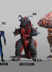 泰迦奥特曼，TV出现的怪兽身高，泰迦还是太年轻了