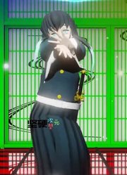 霞柱时透无一郎的“花手舞”