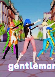 瓢虫雷迪MMD：玛丽娜、艾俊、阿雅的《gentleman》