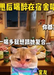 当我被甩后喝醉在宿舍唱歌#猫meme#