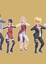 火影忍者MMD：鸣人、佐助和伙伴们不同时期的表演