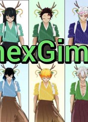 鬼灭之刃MMD：炭治郎、无一郎等12人“变小龙人”的特别表演