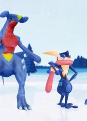 宝可梦MMD：甲贺忍蛙、千面避役、烈咬陆鲨的《梦幻》