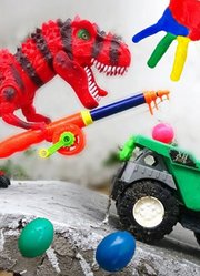 户外恐龙世界之恐龙与汽车玩具侏罗纪恐龙