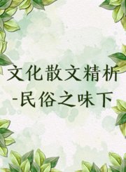 文化散文精析——民俗之味下