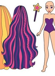 迪士尼剪纸手工：长发公主变身美人鱼和生日舞会装扮，谁最美？
