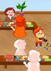 乐多梦动画：同学们在餐厅里嬉闹，打扰了别人就餐，让妈妈很羞愧