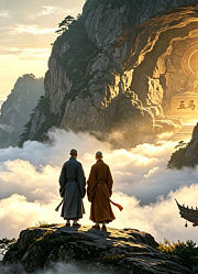 和合二圣寒山拾得