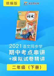 2021语文同步学统编二年级下期中考点