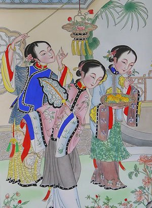手艺之杨柳画青